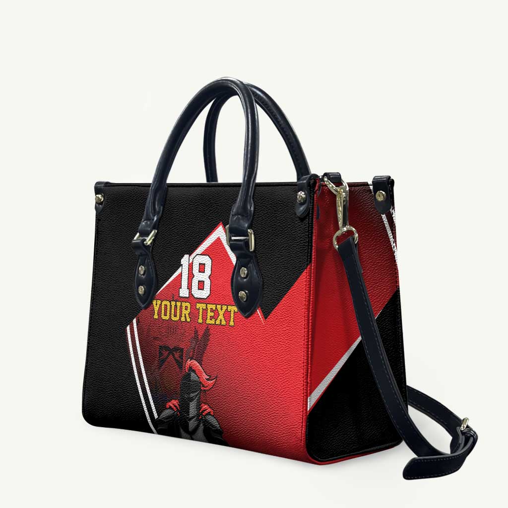 Custom Trinidad and Tobago Cricket Knight Riders Leather Bag Go Champion - Wonder Print Shop