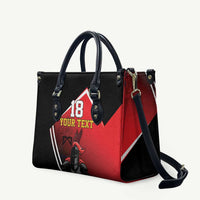 Custom Trinidad and Tobago Cricket Knight Riders Leather Bag Go Champion - Wonder Print Shop