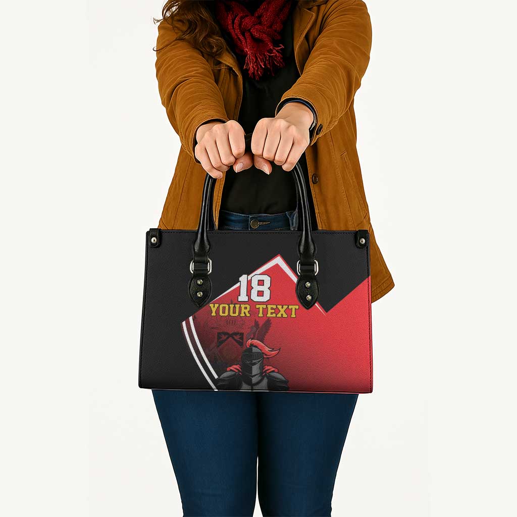 Custom Trinidad and Tobago Cricket Knight Riders Leather Bag Go Champion - Wonder Print Shop
