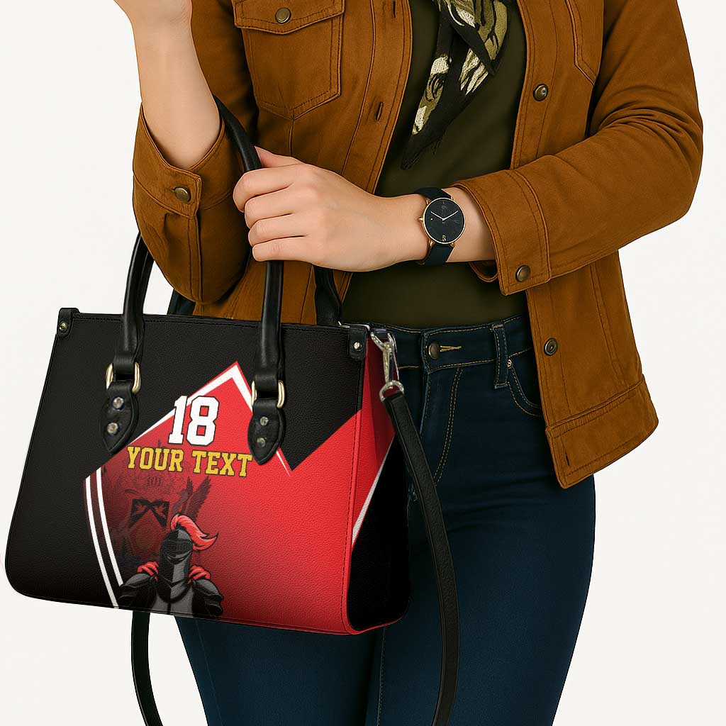 Custom Trinidad and Tobago Cricket Knight Riders Leather Bag Go Champion - Wonder Print Shop