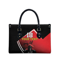 Custom Trinidad and Tobago Cricket Knight Riders Leather Bag Go Champion - Wonder Print Shop