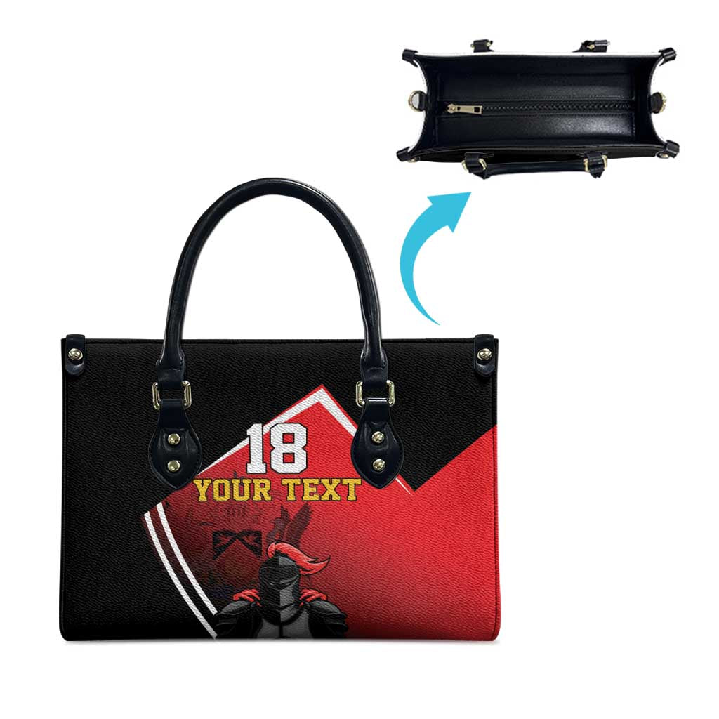 Custom Trinidad and Tobago Cricket Knight Riders Leather Bag Go Champion - Wonder Print Shop