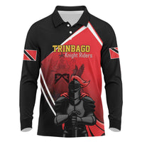 Custom Trinidad and Tobago Cricket Knight Riders Long Sleeve Polo Shirt Go Champion - Wonder Print Shop