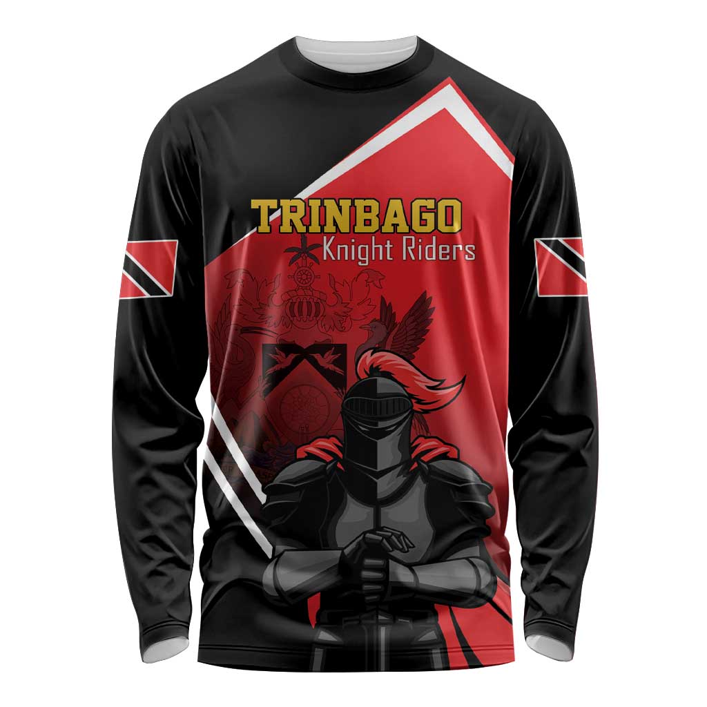 Custom Trinidad and Tobago Cricket Knight Riders Long Sleeve Shirt Go Champion - Wonder Print Shop