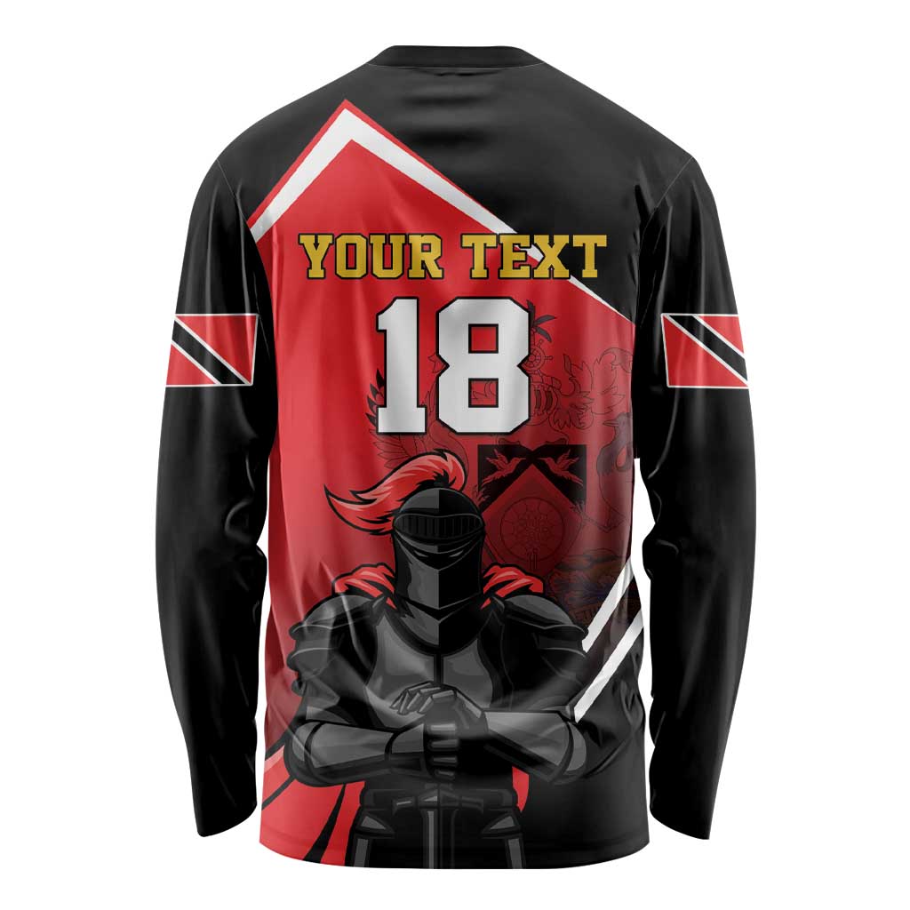 Custom Trinidad and Tobago Cricket Knight Riders Long Sleeve Shirt Go Champion - Wonder Print Shop