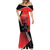 Custom Trinidad and Tobago Cricket Knight Riders Mermaid Dress Go Champion - Wonder Print Shop