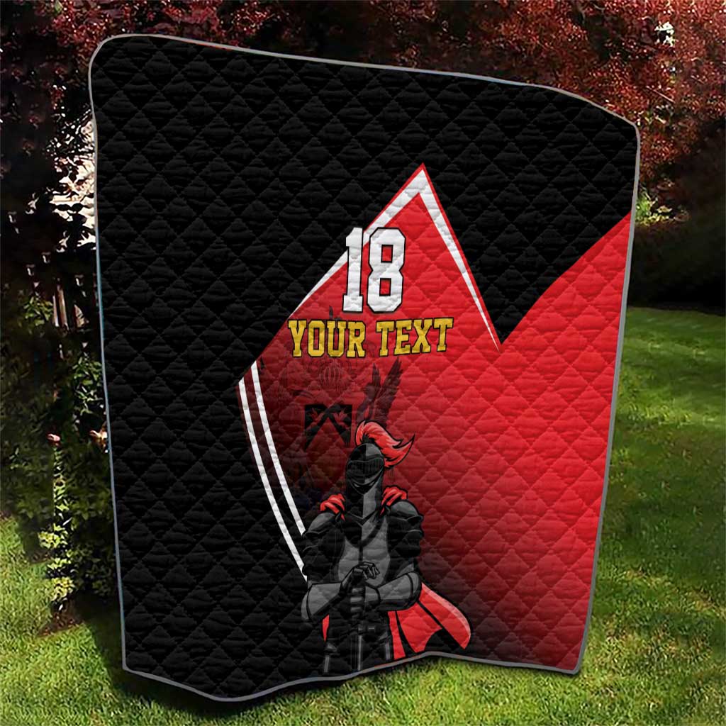 Custom Trinidad and Tobago Cricket Knight Riders Quilt Go Champion - Wonder Print Shop