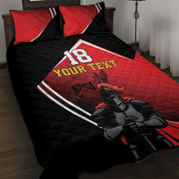 Custom Trinidad and Tobago Cricket Knight Riders Quilt Bed Set Go Champion - Wonder Print Shop