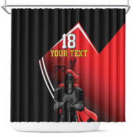 Custom Trinidad and Tobago Cricket Knight Riders Shower Curtain Go Champion - Wonder Print Shop
