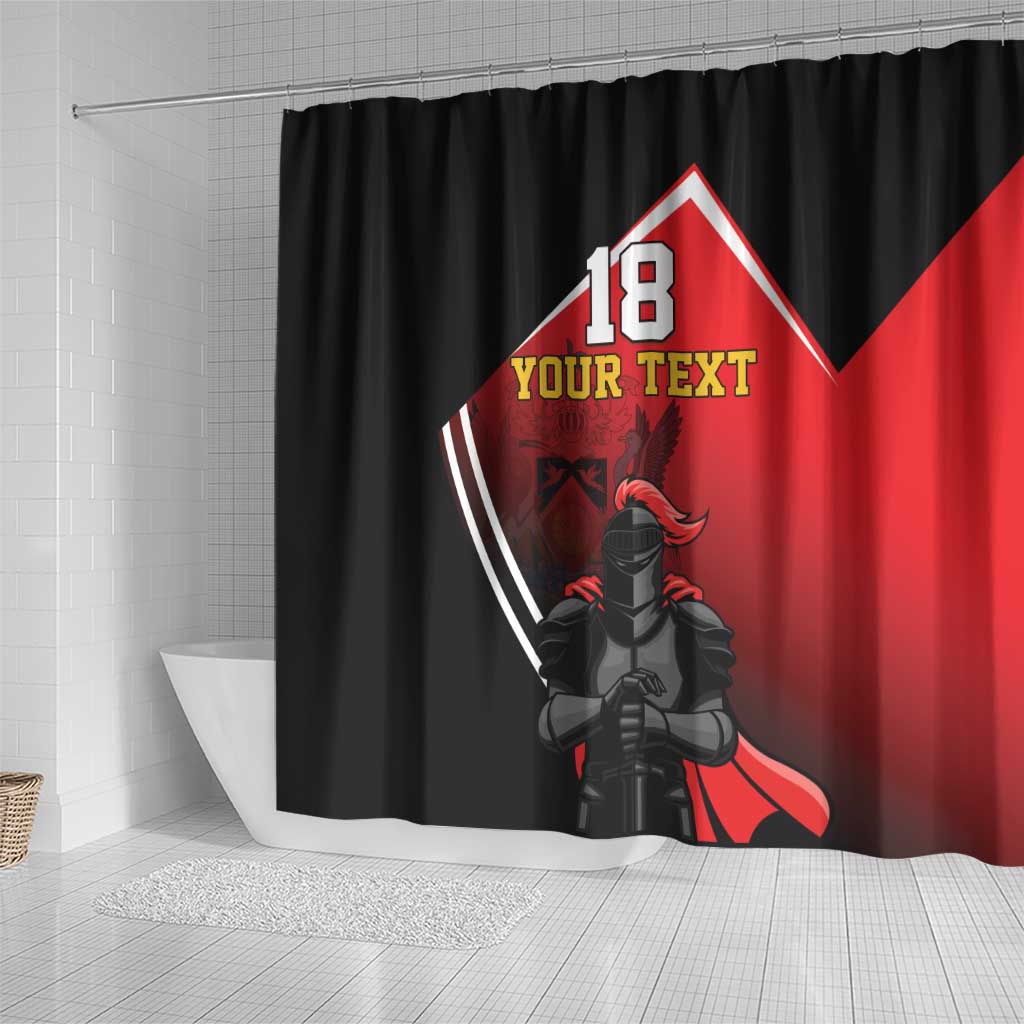 Custom Trinidad and Tobago Cricket Knight Riders Shower Curtain Go Champion - Wonder Print Shop