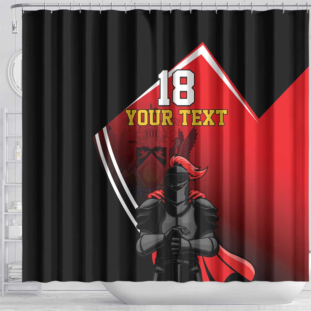 Custom Trinidad and Tobago Cricket Knight Riders Shower Curtain Go Champion - Wonder Print Shop