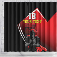 Custom Trinidad and Tobago Cricket Knight Riders Shower Curtain Go Champion - Wonder Print Shop