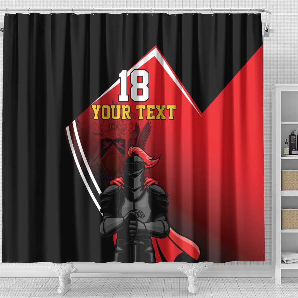 Custom Trinidad and Tobago Cricket Knight Riders Shower Curtain Go Champion - Wonder Print Shop