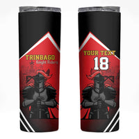 Custom Trinidad and Tobago Cricket Knight Riders Skinny Tumbler Go Champion - Wonder Print Shop