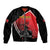 Custom Trinidad and Tobago Cricket Knight Riders Sleeve Zip Bomber Jacket Go Champion - Wonder Print Shop