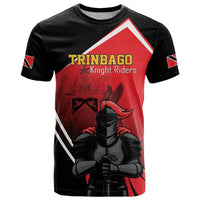 Custom Trinidad and Tobago Cricket Knight Riders T Shirt Go Champion - Wonder Print Shop