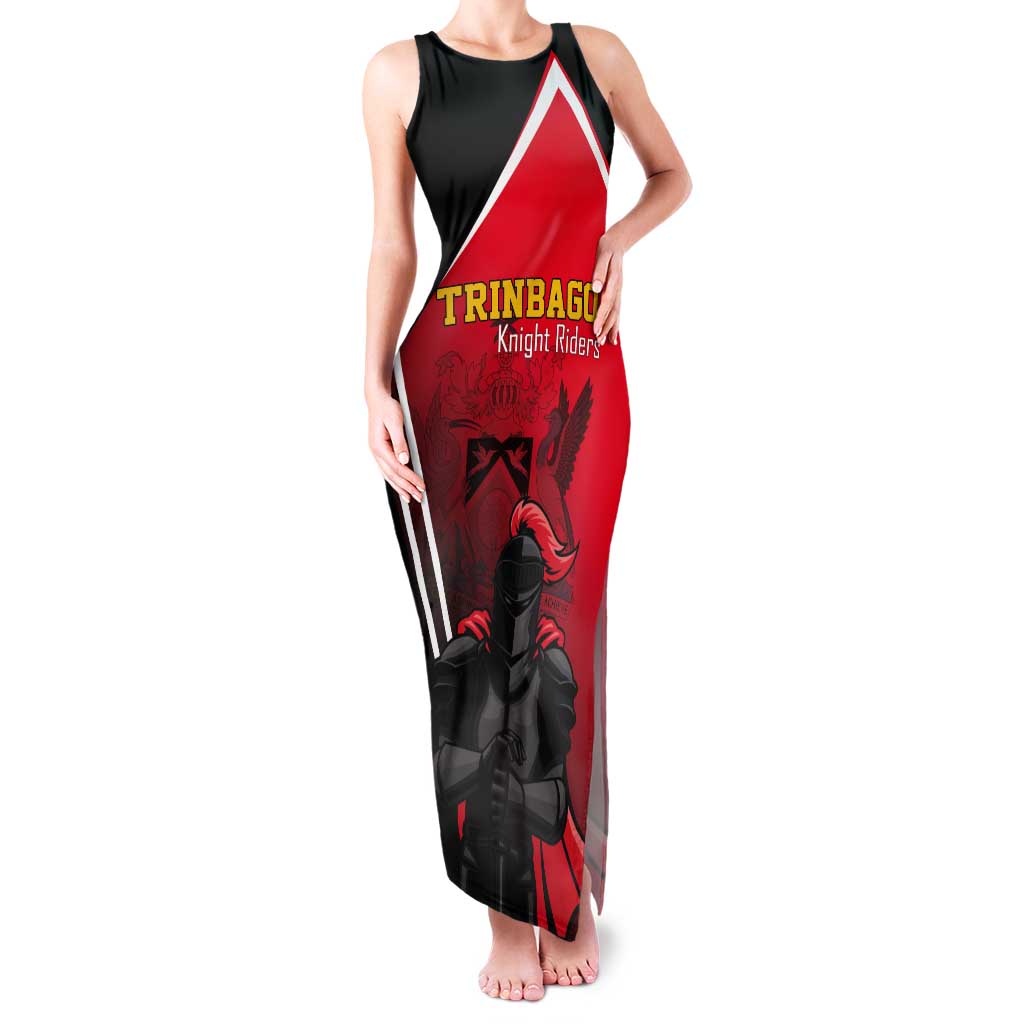 Custom Trinidad and Tobago Cricket Knight Riders Tank Maxi Dress Go Champion - Wonder Print Shop