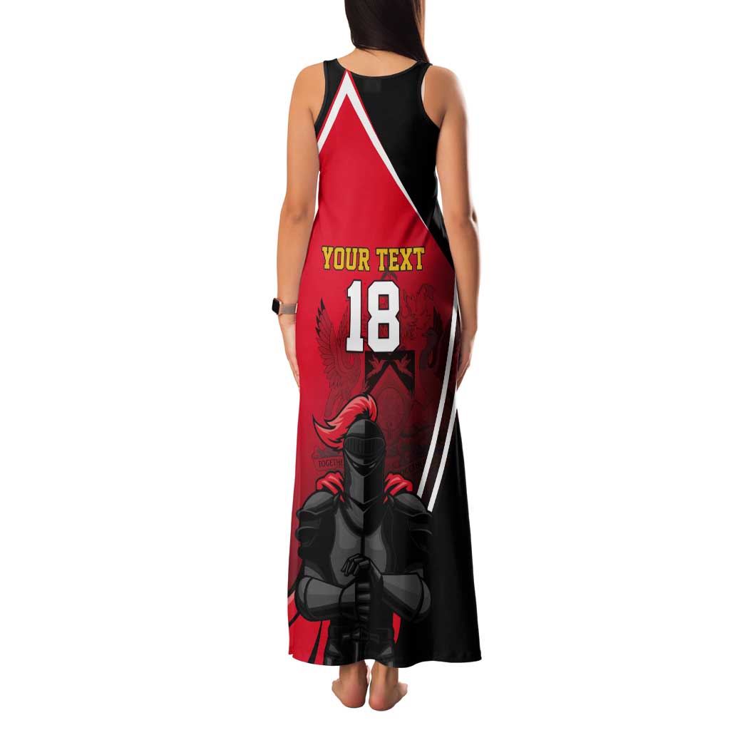 Custom Trinidad and Tobago Cricket Knight Riders Tank Maxi Dress Go Champion - Wonder Print Shop