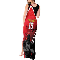 Custom Trinidad and Tobago Cricket Knight Riders Tank Maxi Dress Go Champion - Wonder Print Shop