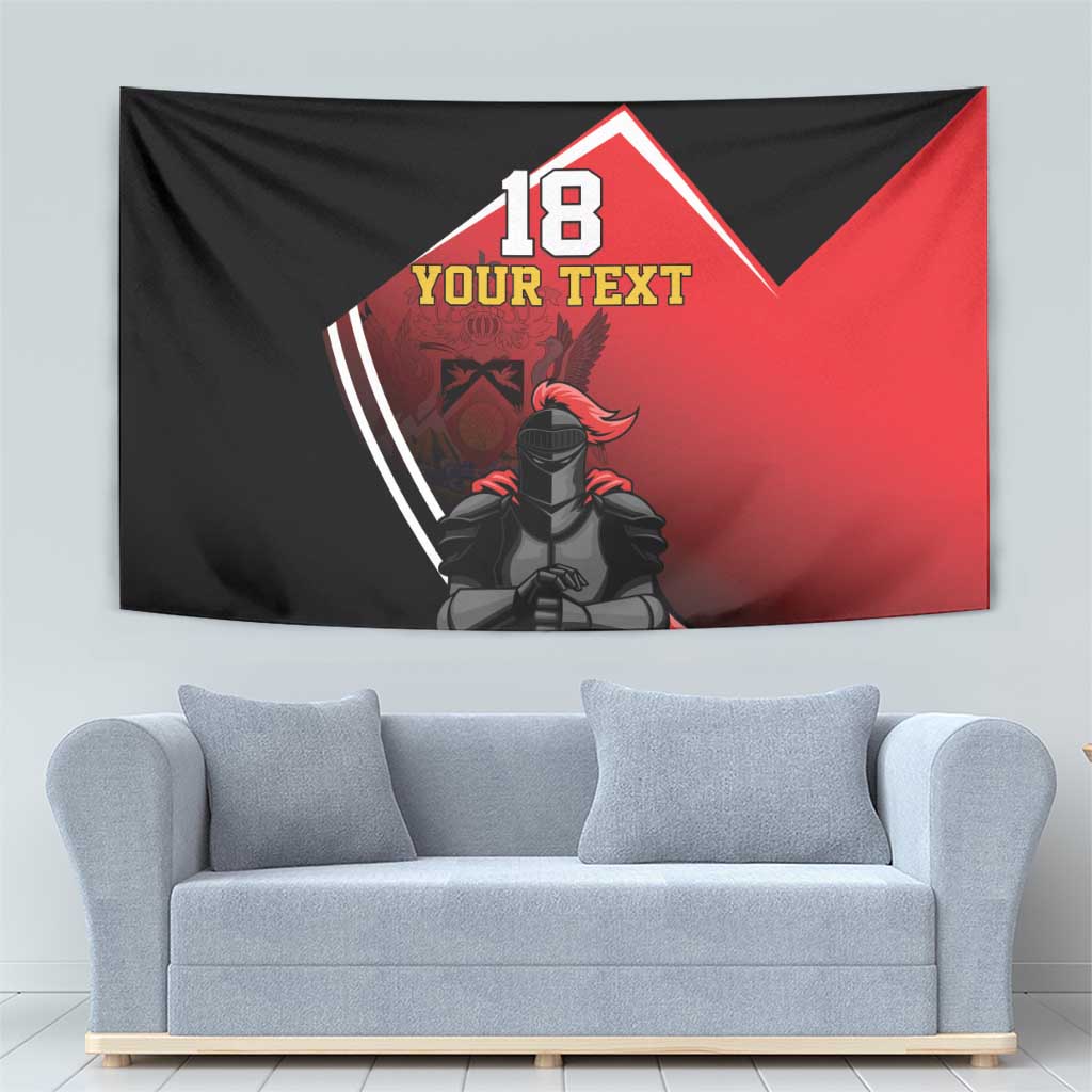 Custom Trinidad and Tobago Cricket Knight Riders Tapestry Go Champion - Wonder Print Shop