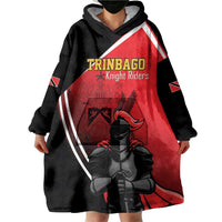 Custom Trinidad and Tobago Cricket Knight Riders Wearable Blanket Hoodie Go Champion - Wonder Print Shop