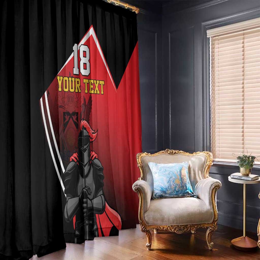 Custom Trinidad and Tobago Cricket Knight Riders Window Curtain Go Champion - Wonder Print Shop