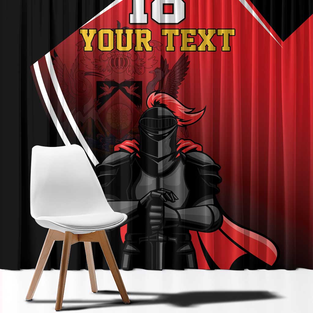 Custom Trinidad and Tobago Cricket Knight Riders Window Curtain Go Champion - Wonder Print Shop