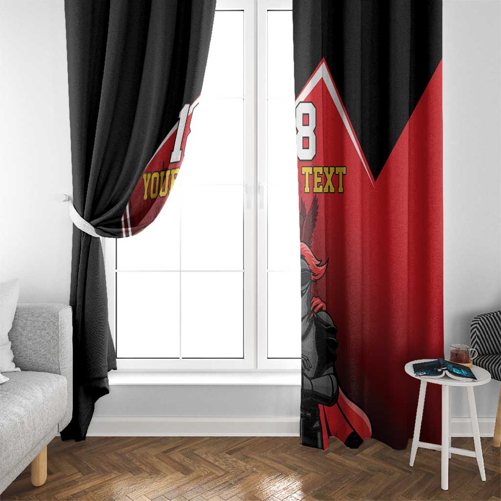 Custom Trinidad and Tobago Cricket Knight Riders Window Curtain Go Champion - Wonder Print Shop