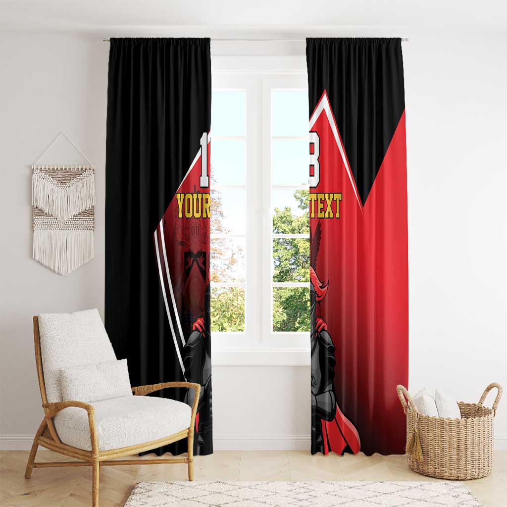 Custom Trinidad and Tobago Cricket Knight Riders Window Curtain Go Champion - Wonder Print Shop