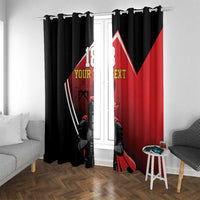 Custom Trinidad and Tobago Cricket Knight Riders Window Curtain Go Champion - Wonder Print Shop