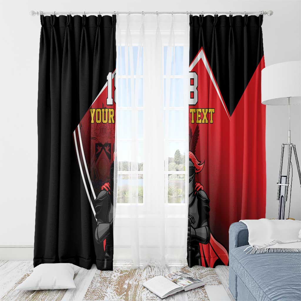 Custom Trinidad and Tobago Cricket Knight Riders Window Curtain Go Champion - Wonder Print Shop
