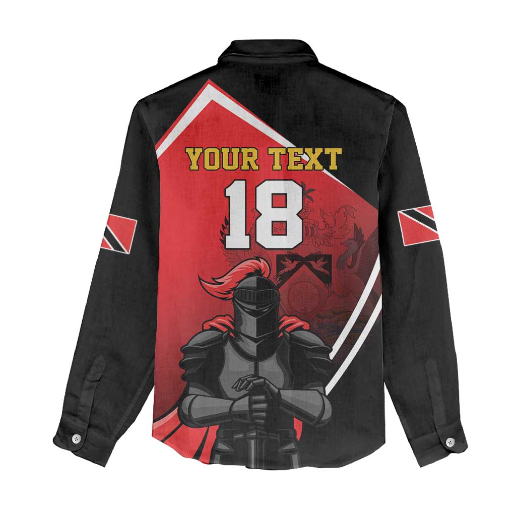 Custom Trinidad and Tobago Cricket Knight Riders Women Casual Shirt Go Champion - Wonder Print Shop