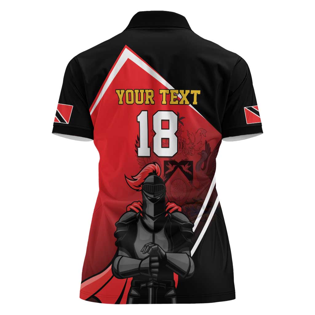 Custom Trinidad and Tobago Cricket Knight Riders Women Polo Shirt Go Champion - Wonder Print Shop