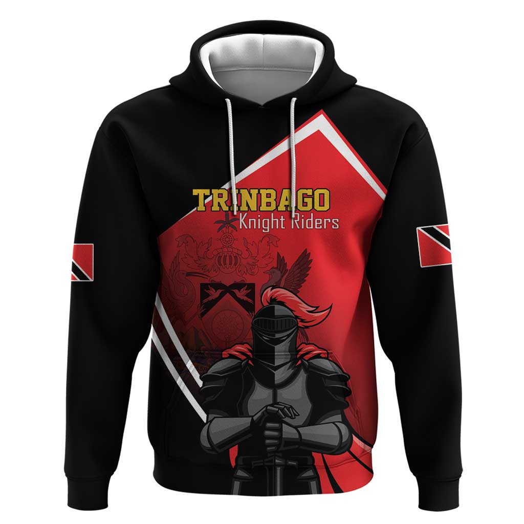 Custom Trinidad and Tobago Cricket Knight Riders Zip Hoodie Go Champion - Wonder Print Shop