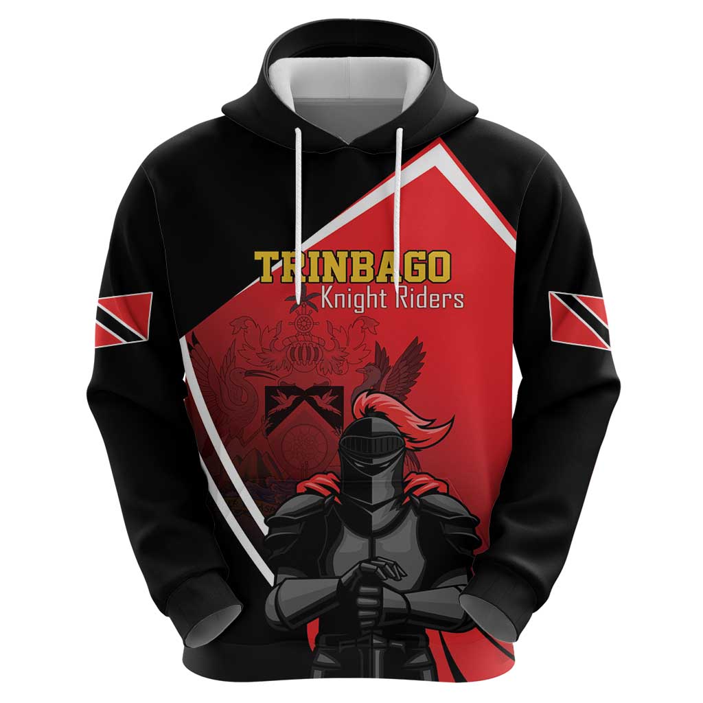 Custom Trinidad and Tobago Cricket Knight Riders Zip Hoodie Go Champion - Wonder Print Shop