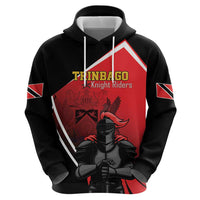 Custom Trinidad and Tobago Cricket Knight Riders Zip Hoodie Go Champion - Wonder Print Shop