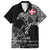 Denmark Viking Ravens Family Matching Summer Maxi Dress and Hawaiian Shirt Vegvisir Runes Pattern - Wonder Print Shop