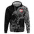 Denmark Viking Ravens Hoodie Vegvisir Runes Pattern - Wonder Print Shop