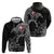 Denmark Viking Ravens Hoodie Vegvisir Runes Pattern - Wonder Print Shop