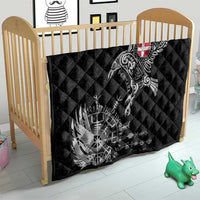 Denmark Viking Ravens Quilt Vegvisir Runes Pattern - Wonder Print Shop