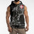 Denmark Viking Ravens Sleeveless Hoodie Vegvisir Runes Pattern - Wonder Print Shop