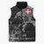 Denmark Viking Ravens Sleeveless Puffer Jacket Vegvisir Runes Pattern - Wonder Print Shop
