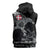 Denmark Viking Ravens Sleeveless Zip Hoodie Vegvisir Runes Pattern - Wonder Print Shop