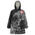 Denmark Viking Ravens Wearable Blanket Hoodie Vegvisir Runes Pattern - Wonder Print Shop