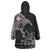 Denmark Viking Ravens Wearable Blanket Hoodie Vegvisir Runes Pattern - Wonder Print Shop