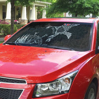 Norway Viking Ravens Auto Sun Shade Vegvisir Runes Pattern - Wonder Print Shop