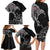 Norway Viking Ravens Family Matching Long Sleeve Bodycon Dress and Hawaiian Shirt Vegvisir Runes Pattern - Wonder Print Shop