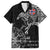 Norway Viking Ravens Family Matching Off Shoulder Maxi Dress and Hawaiian Shirt Vegvisir Runes Pattern - Wonder Print Shop