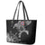 Norway Viking Ravens Leather Tote Bag Vegvisir Runes Pattern - Wonder Print Shop