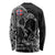 Norway Viking Ravens Long Sleeve Shirt Vegvisir Runes Pattern - Wonder Print Shop